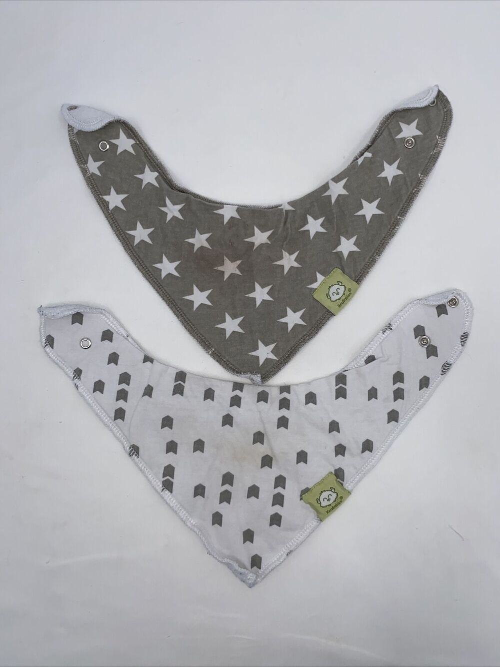 KeaBabies Organic Cotton Grayscape Baby Drool Bibs Bandana Count Of 2